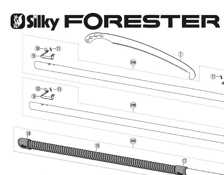 Forester Extension Pole Saw Parts