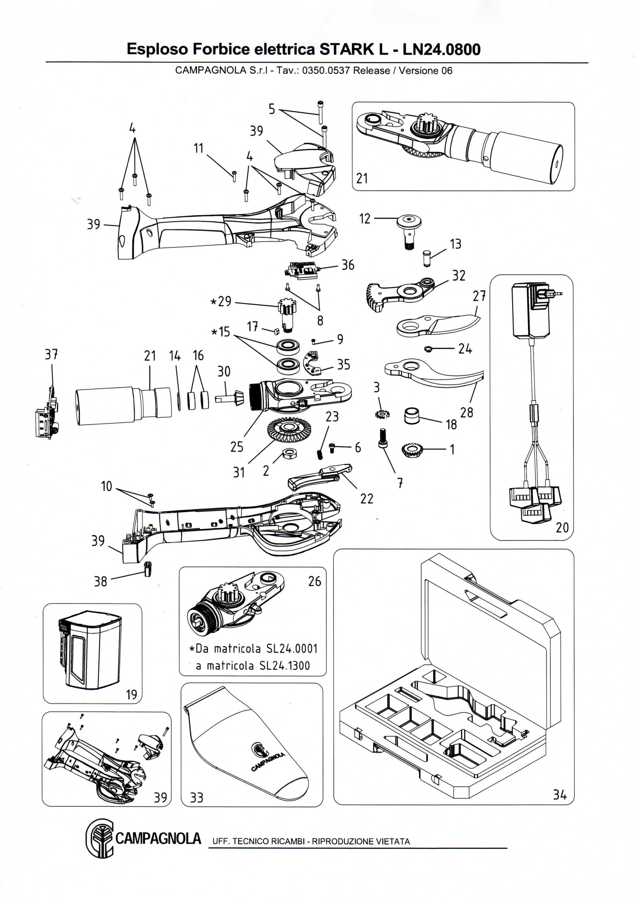 Campagnola Stark L Parts Guide
