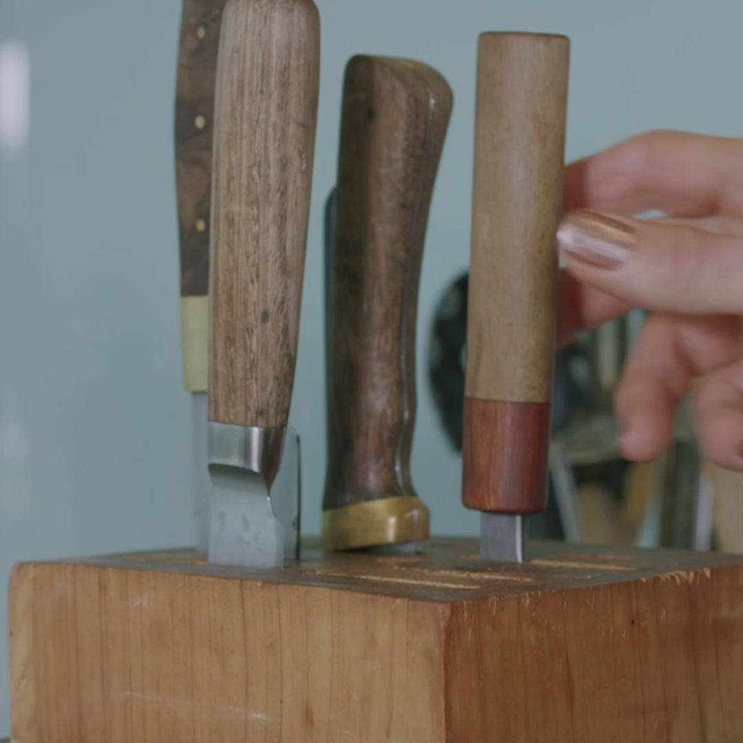 Japanese chef knife making marmalade